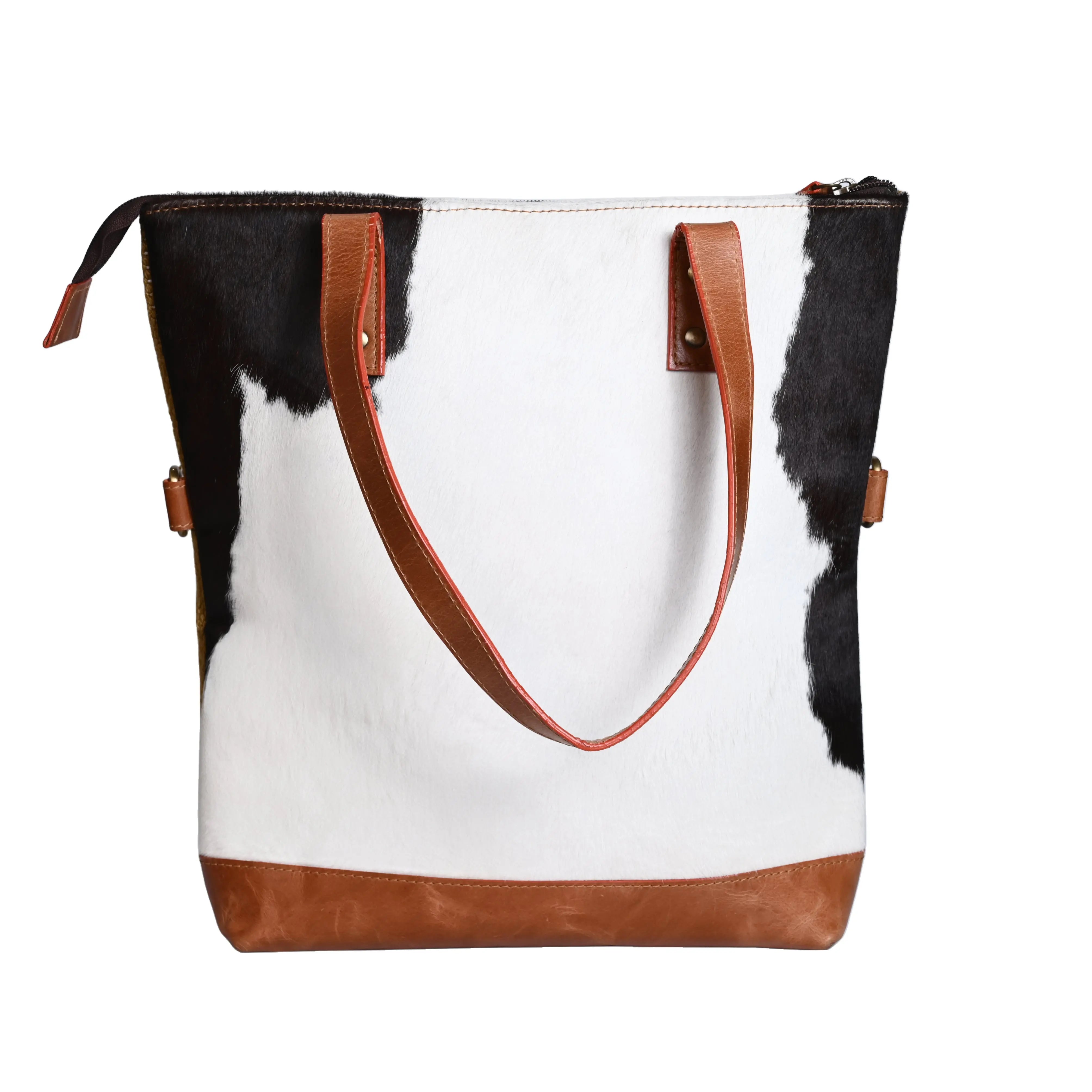 cowhide tote